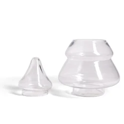 Gifi Bonbonnière en verre forme sapin Ø19,5xH28cm