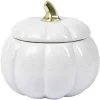 Gifi Bonbonnière Halloween forme citrouille porcelaine blanc Ø18 cm