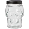 Gifi Bonbonnière transparente design Tête de mort Halloween 1,5L