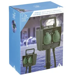 Gifi Accessoires Électriques^Borne 4 prises à planter