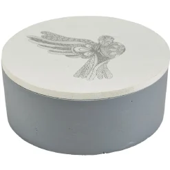 Gifi Rangement|Boîte à bijoux avec miroir rond intégré Ø13,5 cm