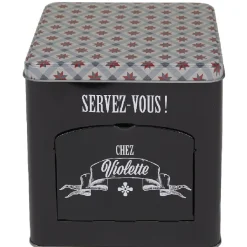 Gifi Boîte à biscuits carrée design 