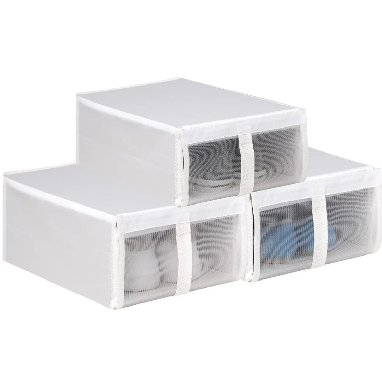 Gifi Rangement|Boîte à chaussures blanc x3