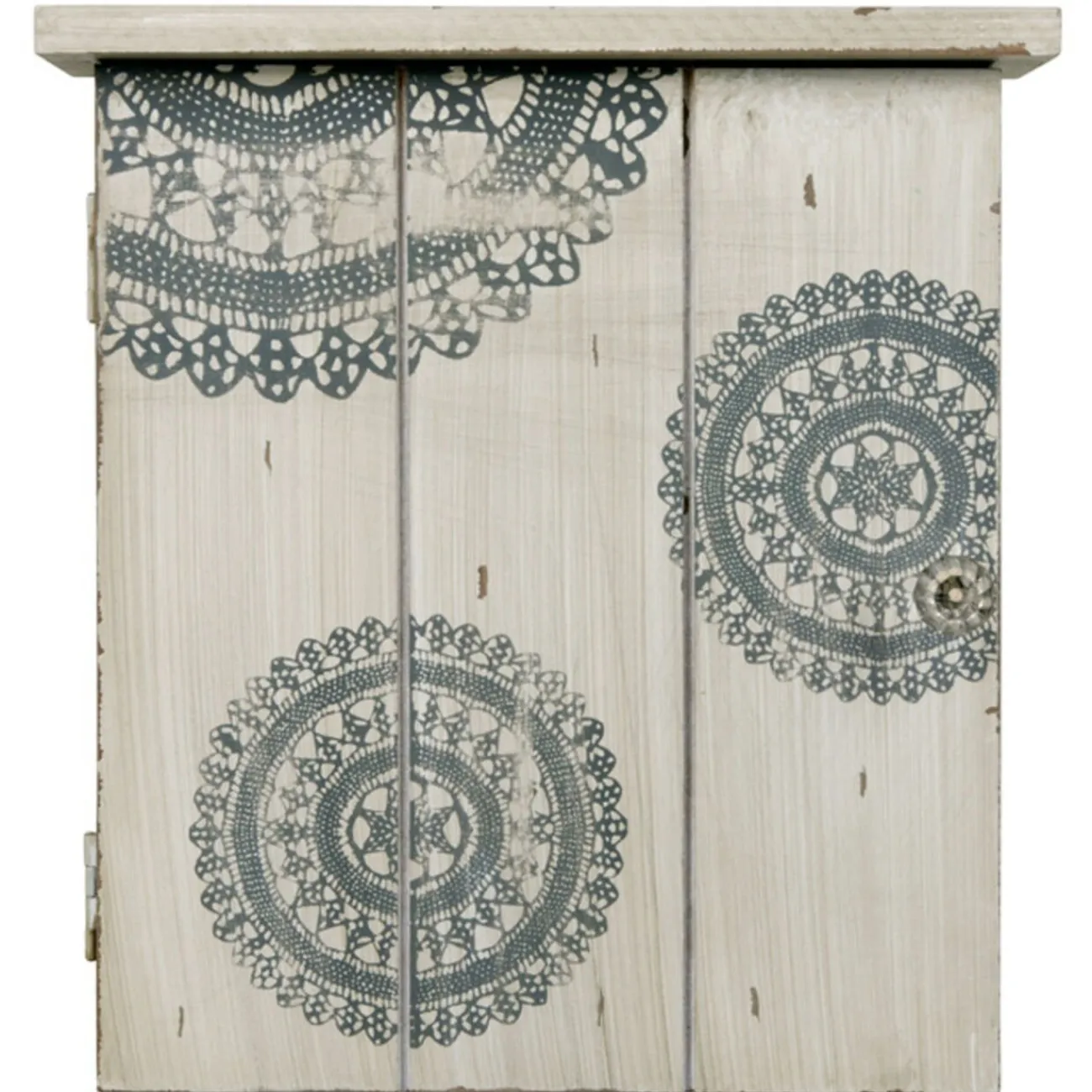 Gifi Rangement|Boîte à clef beige à motifs