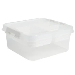 Gifi Rangement|Boîte à compartiments 2 niveaux de rangement 26x25xH11cm