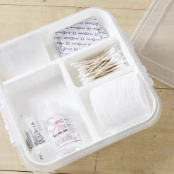 Gifi Rangement|Boîte à compartiments 2 niveaux de rangement 26x25xH11cm