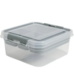 Gifi Rangement|Boîte à compartiments 2 niveaux de rangement 26x25xH11cm