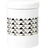 Gifi Nettoyage Et Entretien|Boîte à coton blanche motif triangles