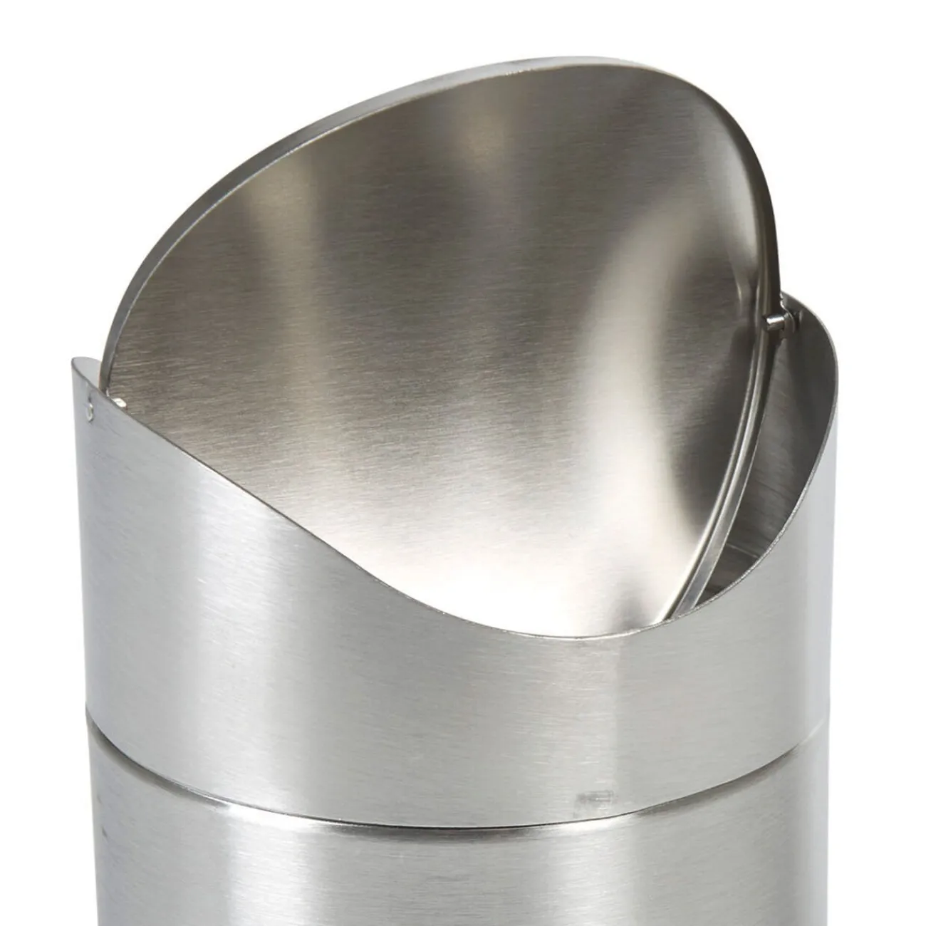 Gifi Nettoyage Et Entretien|Boîte à coton grise chromé