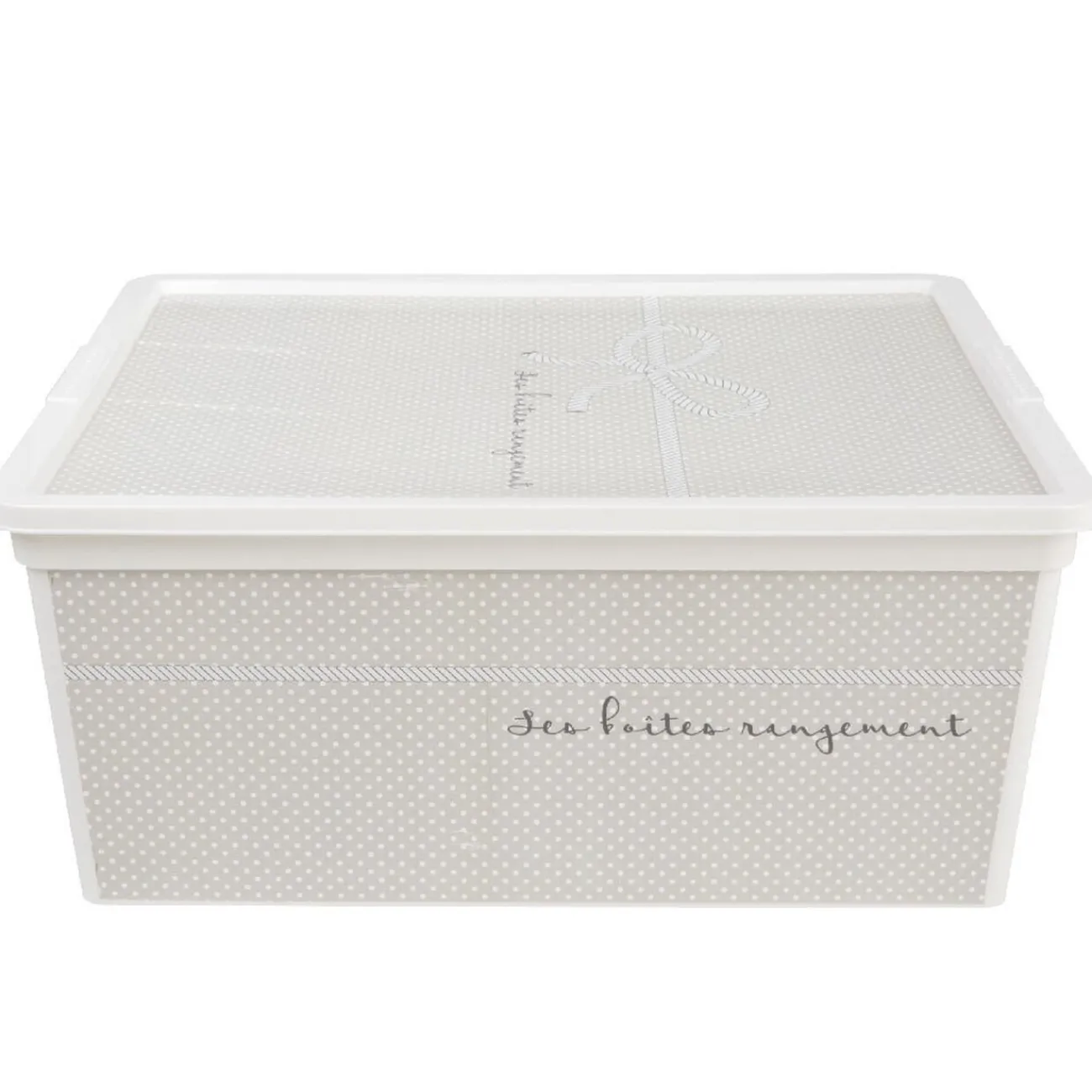 Gifi Entretien Du Linge|Boîte de rangement design ficelle 18 L