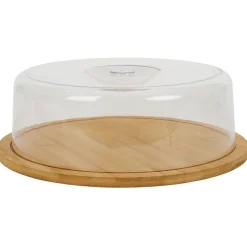 Gifi Boîte à fromage bambou et plastique Ø28,5xH9cm