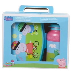 Gifi Boîte à goûter et gourde Peppa Pig