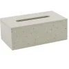 Gifi Rangement|Boîte à mouchoirs taupe à pois