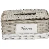 Gifi Rangement|Boîte à mouchoirs tressé blanc et naturel HOME