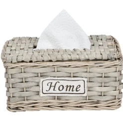 Gifi Rangement|Boîte à mouchoirs tressé gris HOME