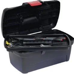 Gifi Aménagement Atelier^Boîte à outils plastique noir et rouge
