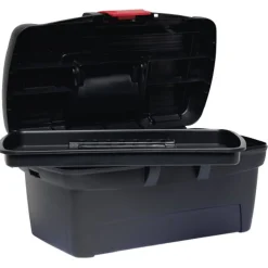 Gifi Aménagement Atelier^Boîte à outils plastique noir et rouge