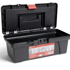 Gifi Aménagement Atelier^Boîte à outils plastique noir et rouge 30x14xH11cm