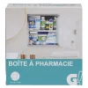 Gifi Aménagement Salle De Bain^Boîte à pharmacie avec porte en verre verrouillable