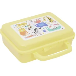 Gifi Boîte à sandwich rectangulaire avec anse plastique vert 16x20xH7cm