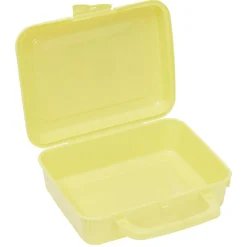 Gifi Boîte à sandwich rectangulaire avec anse plastique vert 16x20xH7cm