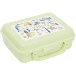 Gifi Boîte à sandwich rectangulaire avec anse plastique jaune 16x20xH7cm