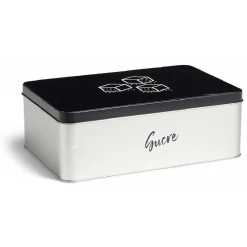 Gifi Boîte à sucre rectangulaire en métal - 20x13xH.7cm