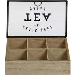 Gifi Boîte à thé 6 compartiments Tea break