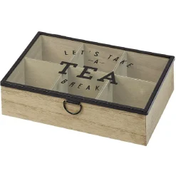 Gifi Boîte à thé 6 compartiments Tea break