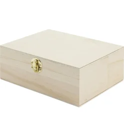 Gifi Boîte à thé en bois à personnaliser 20xH7x15cm