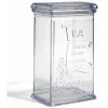 Gifi Boîte à thé 500g en plastique transparent 11,5x9xH19cm