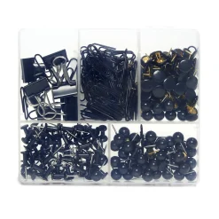 Gifi Quincaillerie^Boîte accessoires de bureau trombones, pinces et punaises