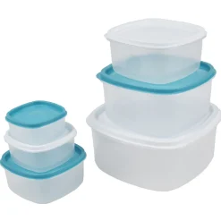 Gifi Boîte alimentaire carrée empilable x6