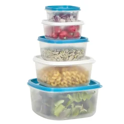 Gifi Boîte alimentaire carrée empilable x6