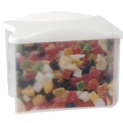 Gifi Boîte alimentaire empilable transparente et blanche 0,8 L