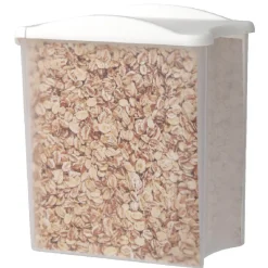 Gifi Boîte alimentaire empilable transparente et blanche 1,25 L