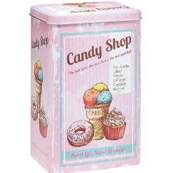 Gifi Boîte alimentaire en métal inscription thème cuisine