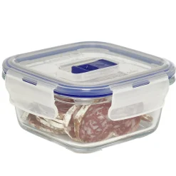 Gifi Boîte alimentaire en verre trempé transparent x3