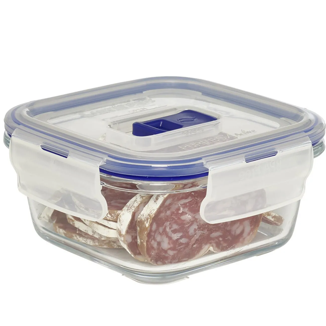 Gifi Boîte alimentaire en verre trempé transparent x3