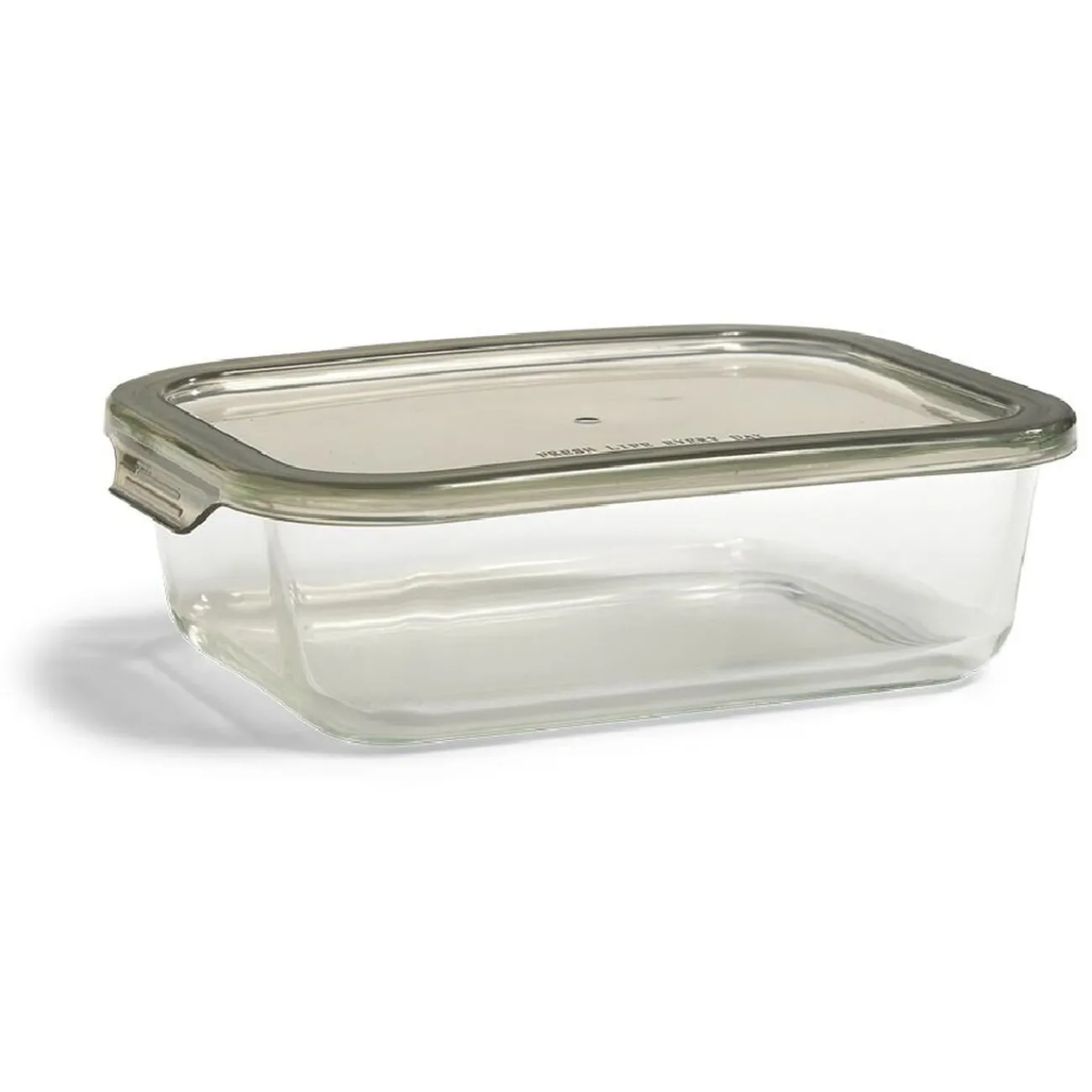 Gifi Boîte alimentaire en verre avec couvercle étanche à clips 1L