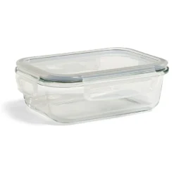 Gifi Boîte alimentaire en verre avec couvercle plastique à clips 640ml