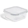 Gifi Boîte alimentaire en verre avec couvercle plastique à clips 1,1L