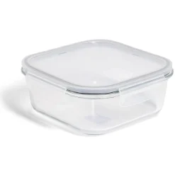 Gifi Boîte alimentaire en verre avec couvercle plastique à clips 1,1L