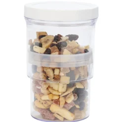 Gifi Boîte alimentaire extensible transparente couvercle blanc