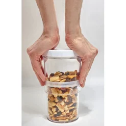 Gifi Boîte alimentaire extensible transparente couvercle blanc