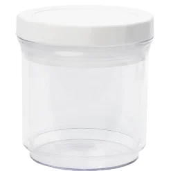 Gifi Boîte alimentaire extensible transparente couvercle blanc