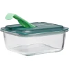 Gifi Boîte alimentaire Luminarc verre Esay Box transparent et vert 76 cl