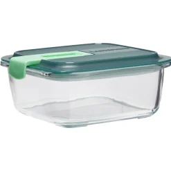 Gifi Boîte alimentaire Luminarc verre Esay Box transparent et vert 76 cl