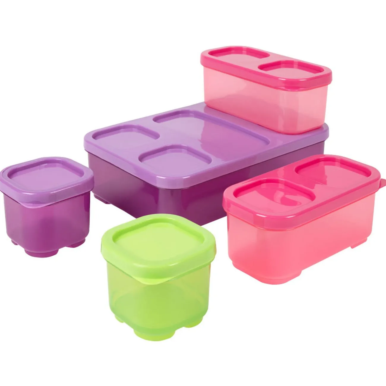 Gifi Boîte alimentaire multicolore x5