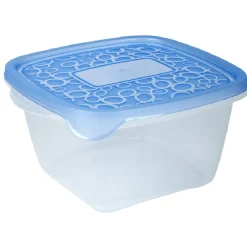Gifi Boîte alimentaire Take away 1.1 L transparente et bleue x5